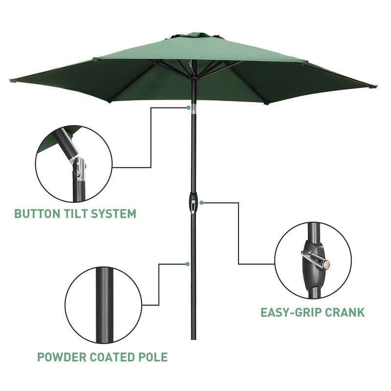 Ainfox 9ft Outdoor Patio Umbrella Without Base for Garden, Patio, Swimming Pool