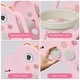 preview thumbnail 4 of 4, Plastic Foldable Slides Backyard Climber Set (Pink) with Basketball Hoop and Ball for 1-3 Old Baby Kids