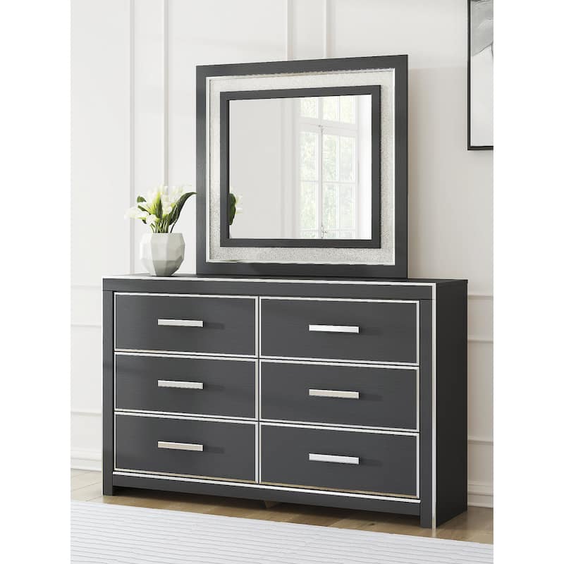 Signature Design by Ashley Ravalori Black Dresser