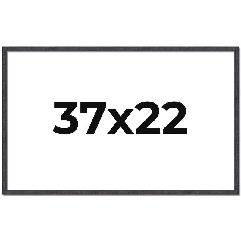 37x22 Frame Brown Picture Frame - Complete Modern Photo Frame Includes