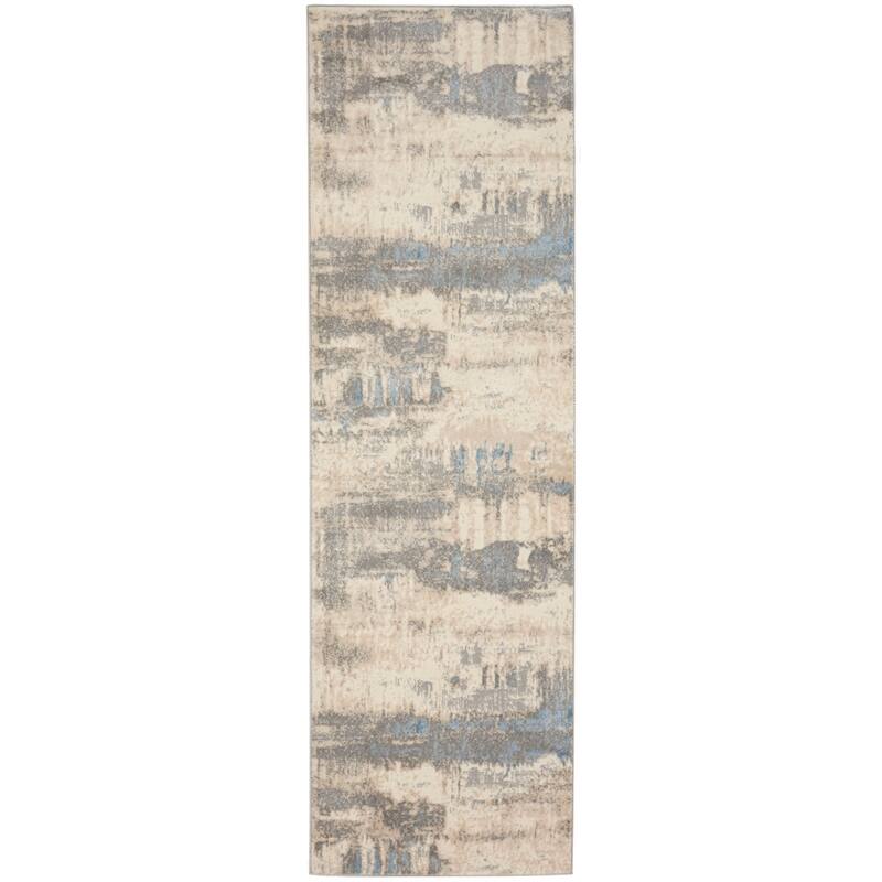 Nourison Solace Contemporary Distressed Abstract Area Rug