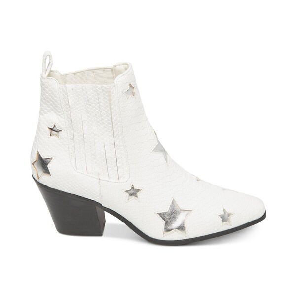 white open toe ankle boots