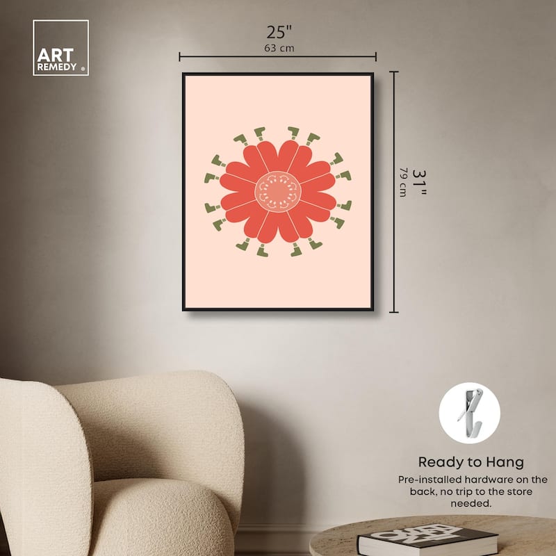 Walk in Floral Canvas by Art Remedy