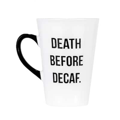 Amici Home Death Before Decaf Mug