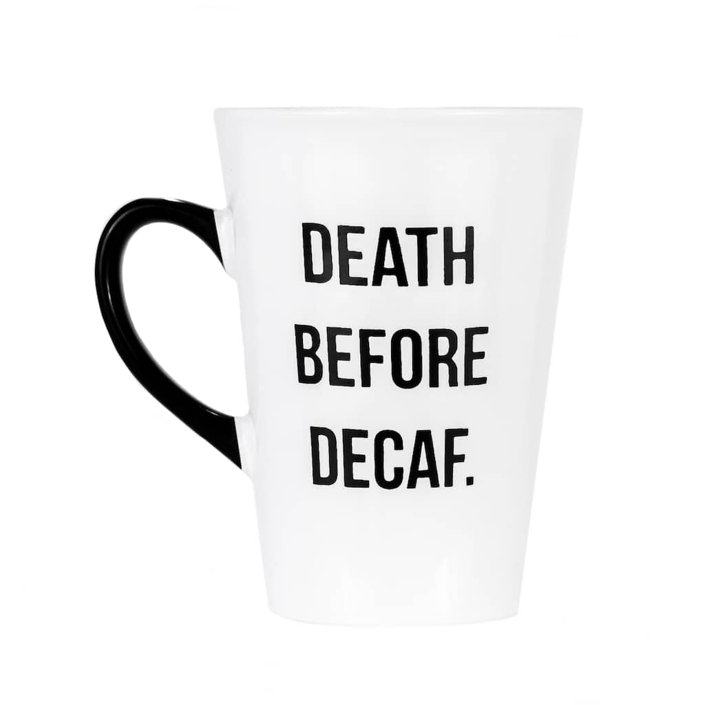 Amici Home Death Before Decaf Mug
