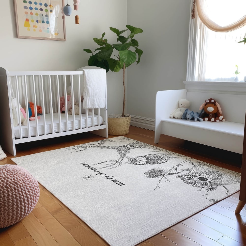 Premium Washable Super Soft Merry Christmas Animal Mayfield Rug