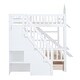 preview thumbnail 31 of 130, Pine Castle Bunk Bed with Slide, Drawers, Shelves, and Staircase
