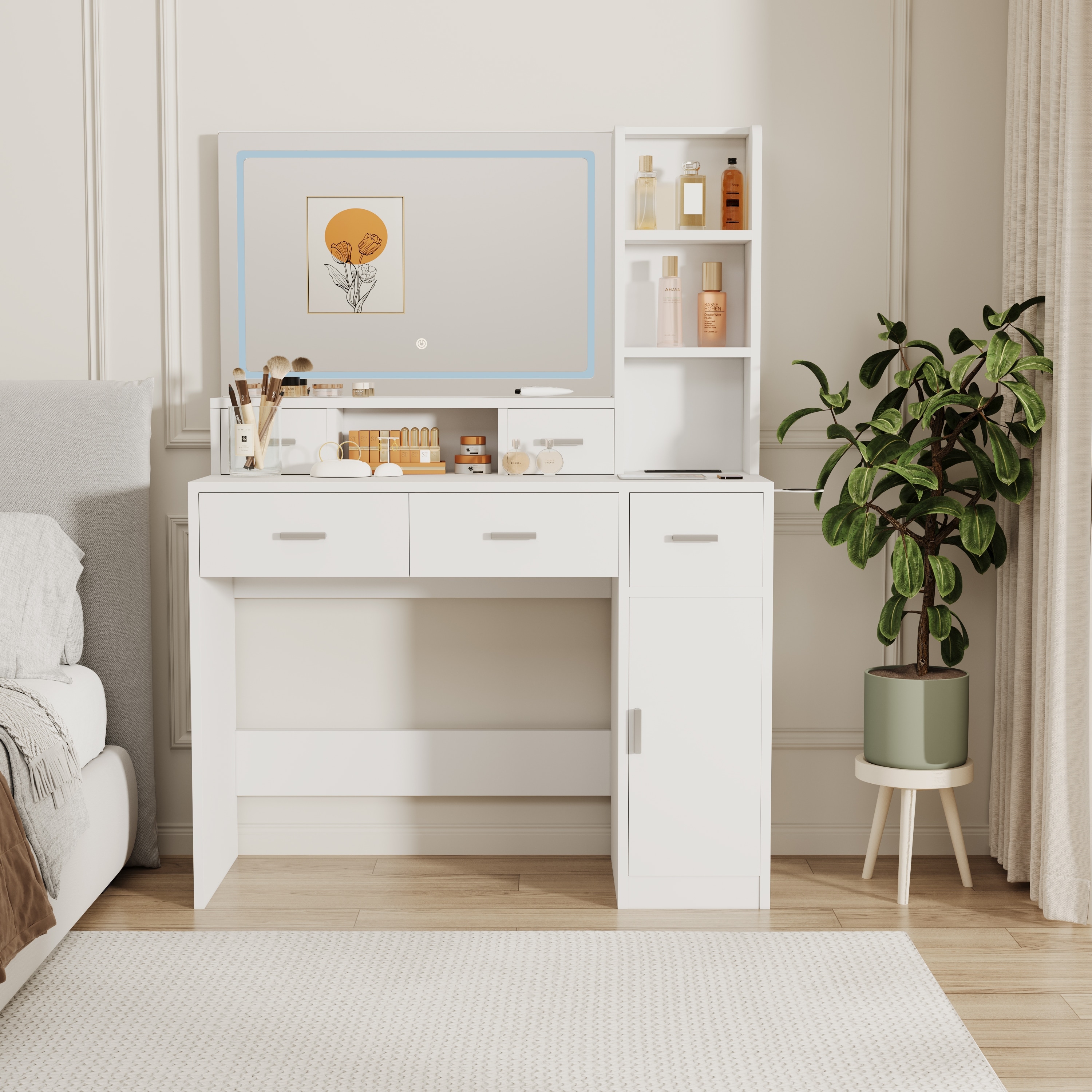 Mirror with online dressing table