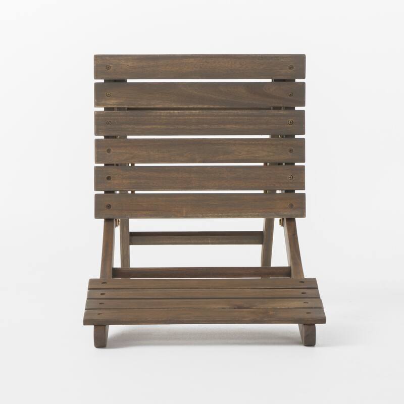 Westmount Outdoor 2 Seater Half-Round Folding Acacia Wood Bistro Table Set by Christopher Knight Home
