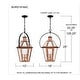 preview thumbnail 9 of 7, Quoizel Burdett 3-Light Aged Copper Farmhouse Lantern Pendant