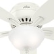 preview thumbnail 5 of 20, Hunter 52" Newsome Flush Mount Ceiling Fan with LED Bowl Light Kit and Pull Chain