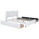 preview thumbnail 14 of 14, Queen Size PU Leather Upholstered Platform Bed with 4 Drawers