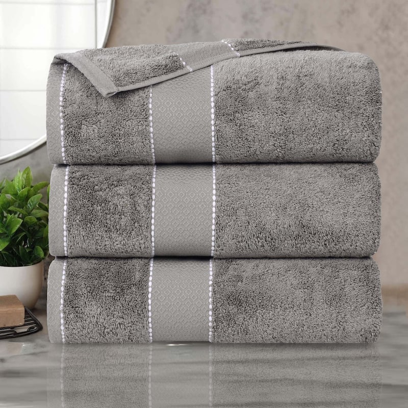 Superior Niles Cotton Ultra-Plush Absorbent Bath Towels, Set of 3