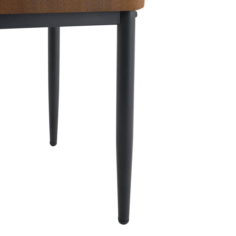 Set of 6 Dining Chairs, 37 inches High: Ergonomic PU Backrest, Combines Comfort and Style