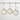 4.5"H Sullivans Christmas Rustic Snowflake Ornament Set of 3, White-Silver