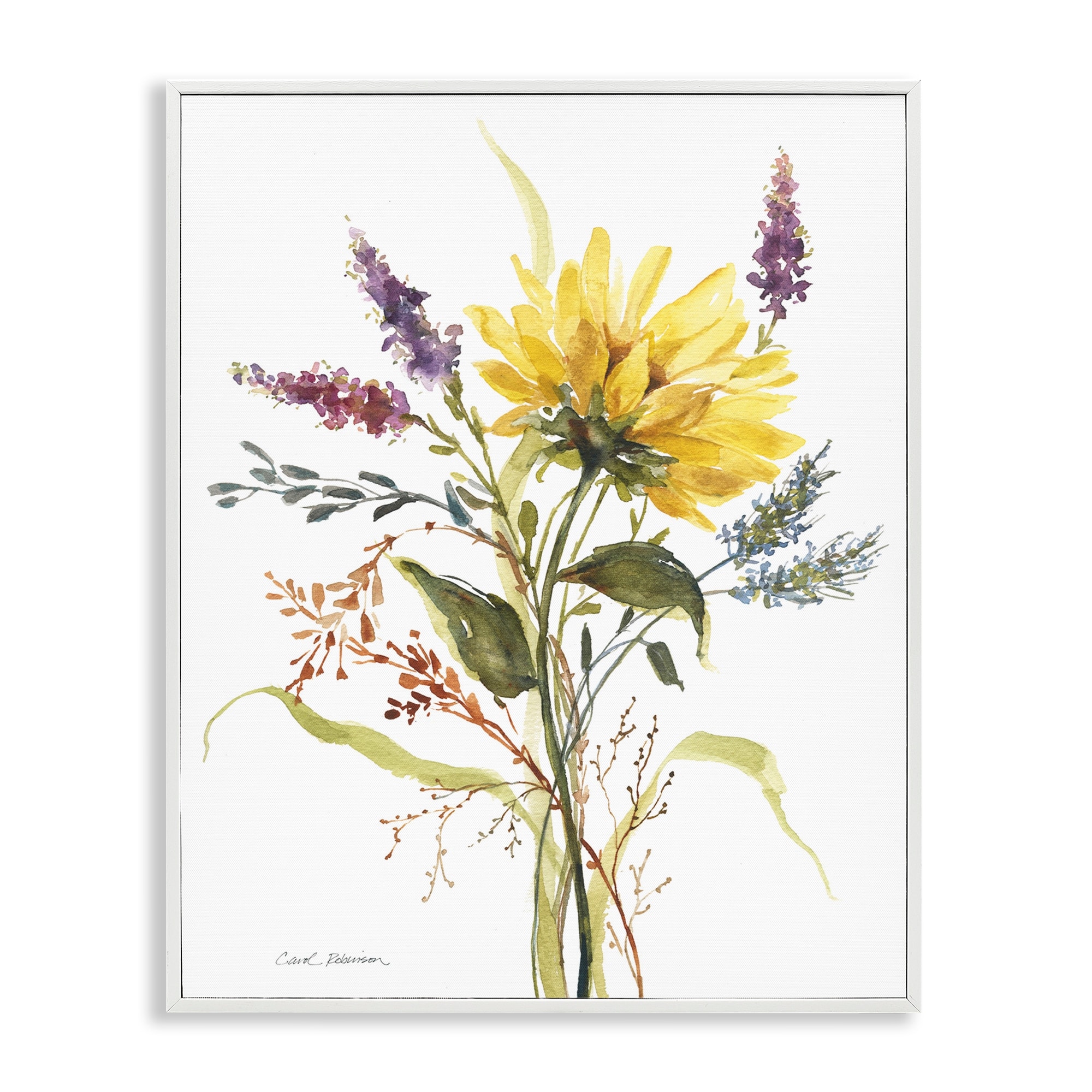 Stupell Wild Summer Blooms Framed Giclee Art Design By Carol Robinson