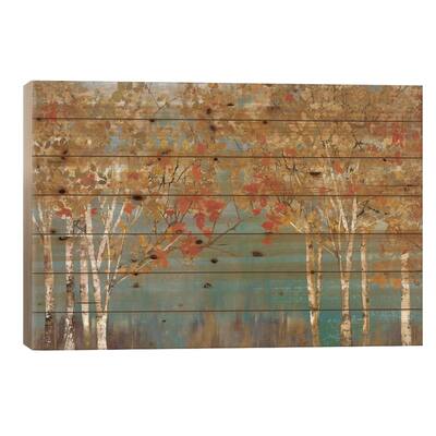 First Moment I Print On Wood by Allison Pearce - Multi-Color