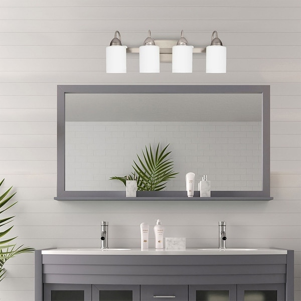 Janel 6 in. 4-Light Brushed Nickel Vanity Light - On Sale