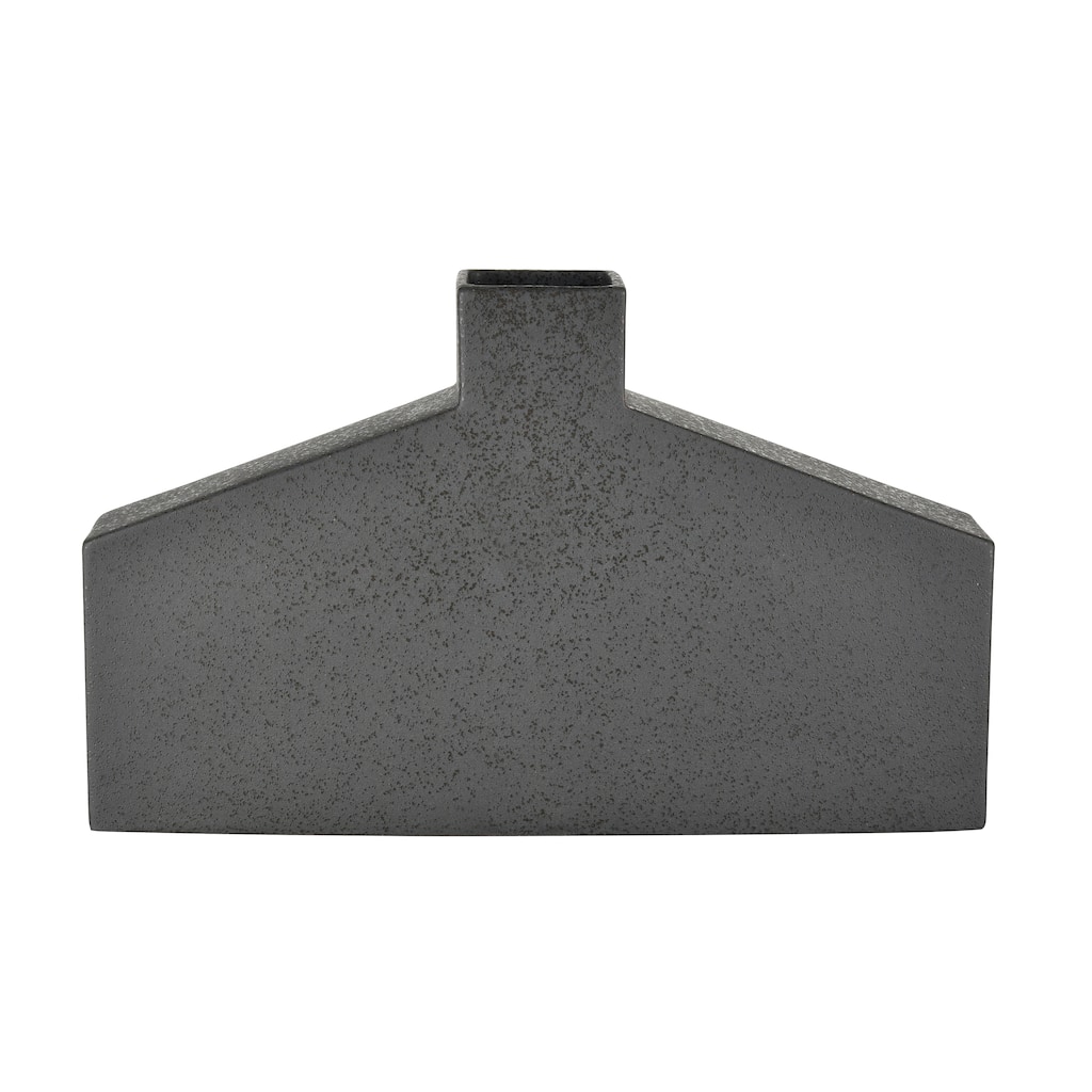 Elk Home Drue Speckled Black Earthenware 16.25 Inch Wide Vase