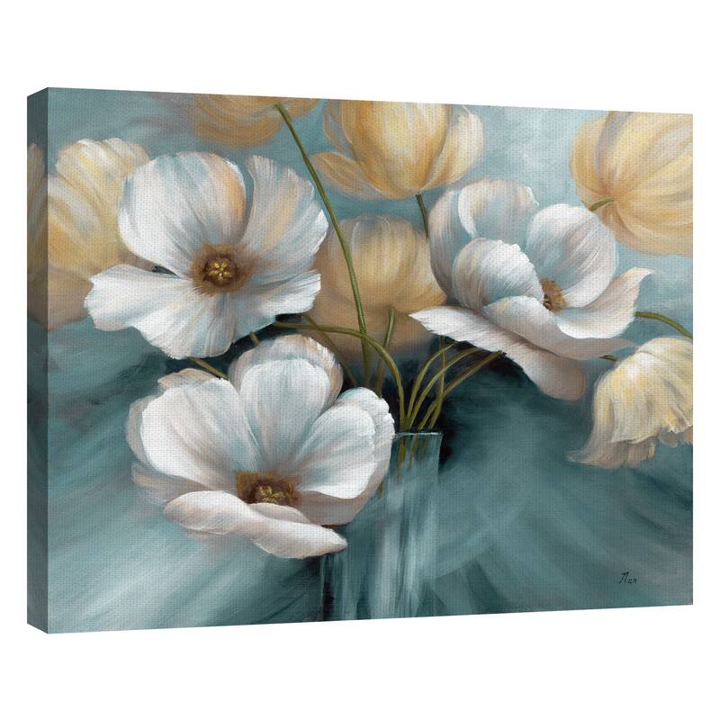 Scent of Summer Teal by Nan Canvas Art Print