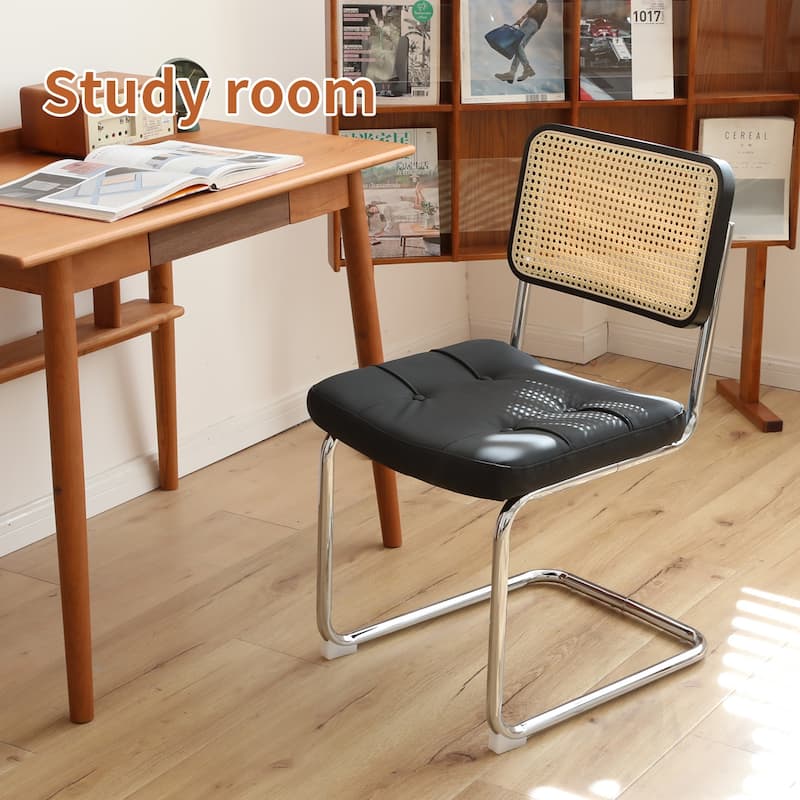 Dining Chairs Set of 2 with Chrome Legs