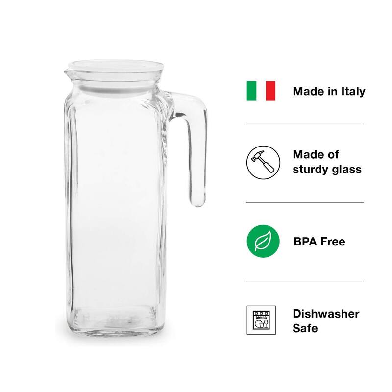 Bormioli Rocco Set of 2 Frigoverre Classic Jugs with Lid