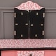 preview thumbnail 7 of 6, Three-Fold Mirror Single Drawer Kids Dresser Red Leopard Print