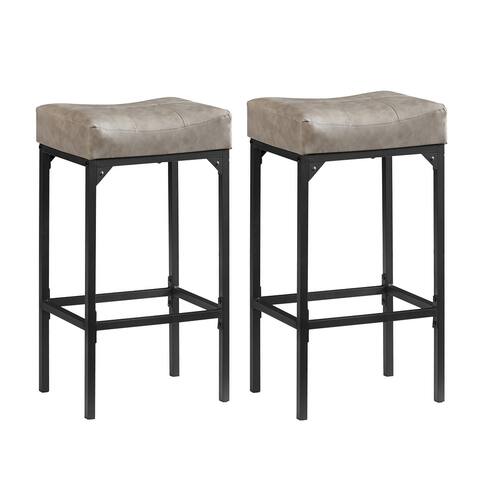 Bar Stool Set 2PC(16.1''W*12.2''D*28.7''H)