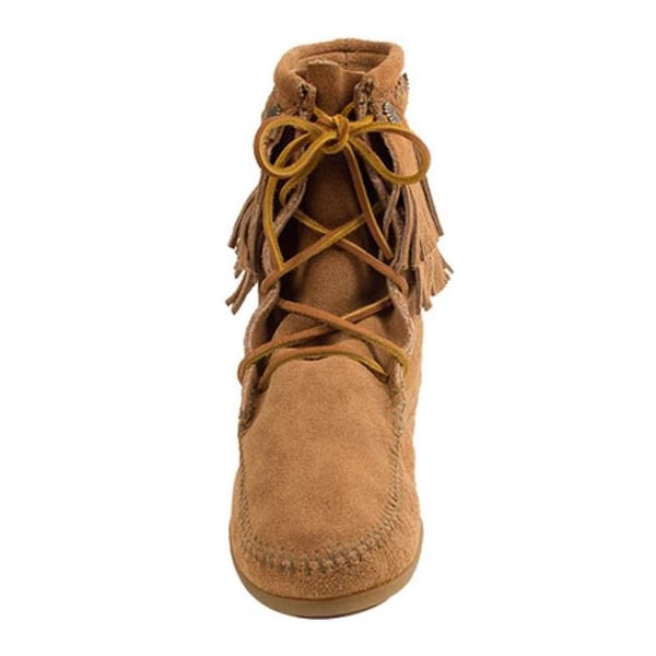 minnetonka double fringe tramper boot