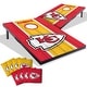 preview thumbnail 1 of 5, Kansas City Chiefs NFL Compact 2x3 Tailgate Cornhole Board Set Include Carrying Case