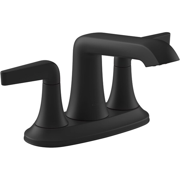 Kohler K-22021-4 Tempered 1.2 GPM Centerset Bathroom Faucet with Pop-Up Drain Assembly