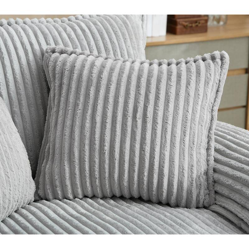 54.75" W Oversized Chaise Lounge Chair,Fluffy cushioned sofa bed