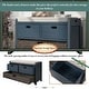 preview thumbnail 34 of 35, Storage Bench with Removable Basket and 2 Drawers, Fully Assembled Shoe Bench with Removable Cushion