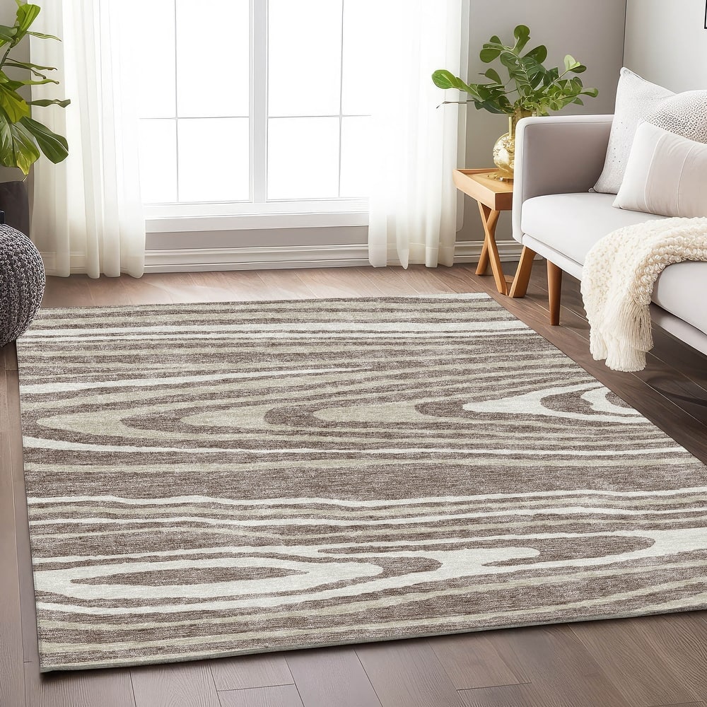 Premium Washable Super Soft Contemporary Grain Mayfield Rug