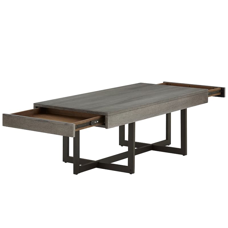 Eldersley Wood Finish Table with Drawer(s) by iNSPIRE Q Modern