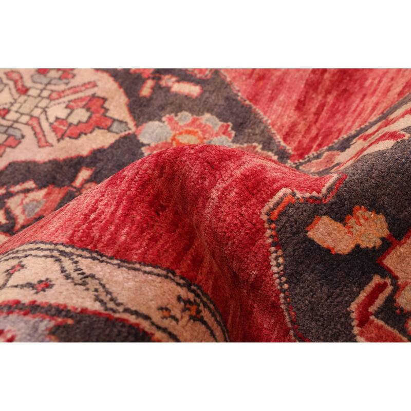 ECARPETGALLERY Hand-knotted Konya Anatolian Red Wool Rug - 3'4 x 13'0