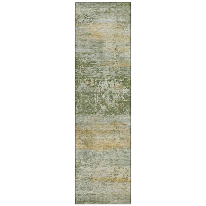 Machine Washable Indoor/Outdoor Contemporary Chantille Rug