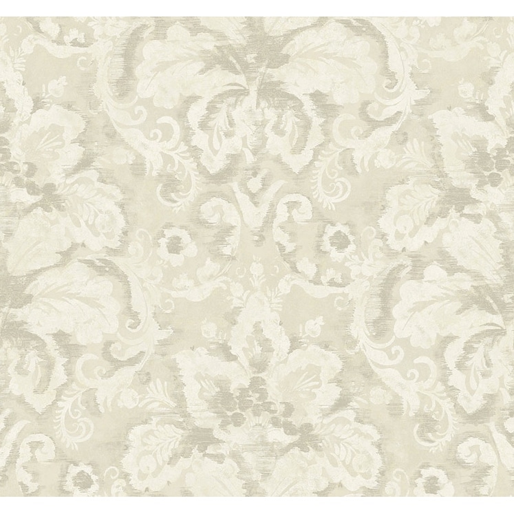 Seabrook Designs Brutus Floral Damask Unpasted Wallpaper