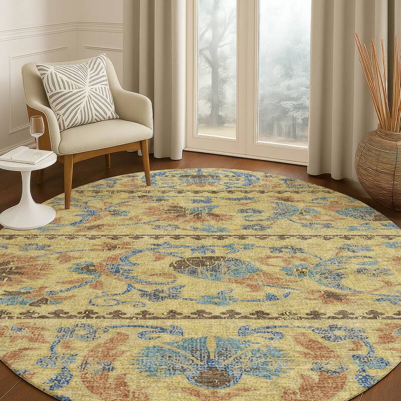 Machine Washable Indoor/ Outdoor Global Alix Chantille Rug