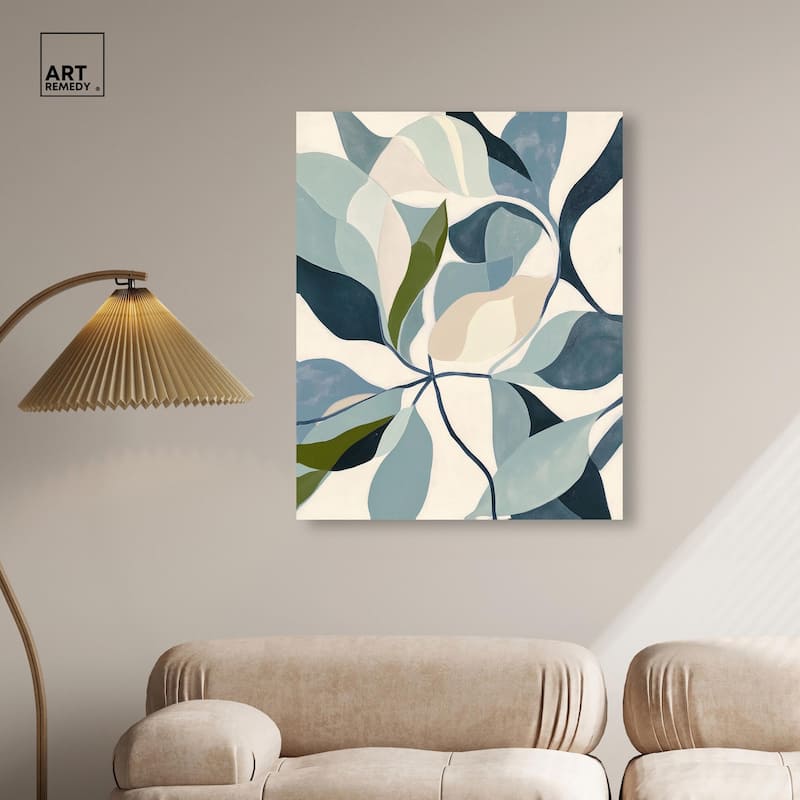 Woven Botanicals II Canvas by Art Remedy, Gallery Wrapped