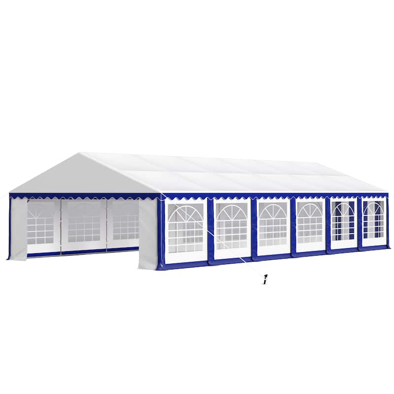 20' x 40' Large Patio Wedding Party Tent with 12 Removable Sidewalls Outdoor Gazebo Event Shelter Canopy with Carry Bags