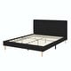 preview thumbnail 9 of 76, Upholstered Platform Bed Frame, Velvet, Wood Support, Modern