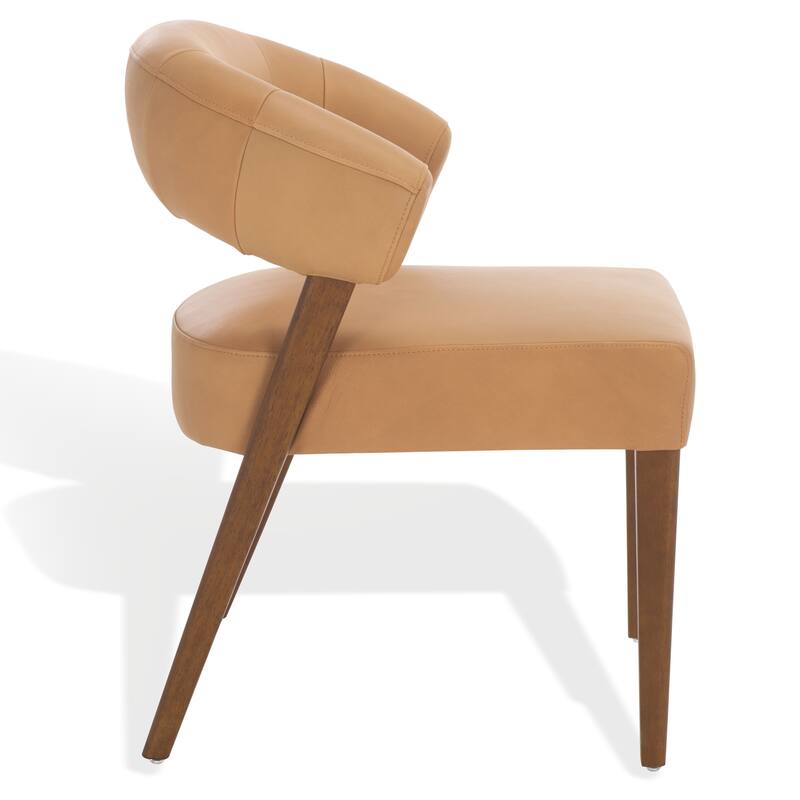 SAFAVIEH Couture Jarvis Curved Back Dining Chair, Fully Assembled - 26"W x 26"D x 31"H