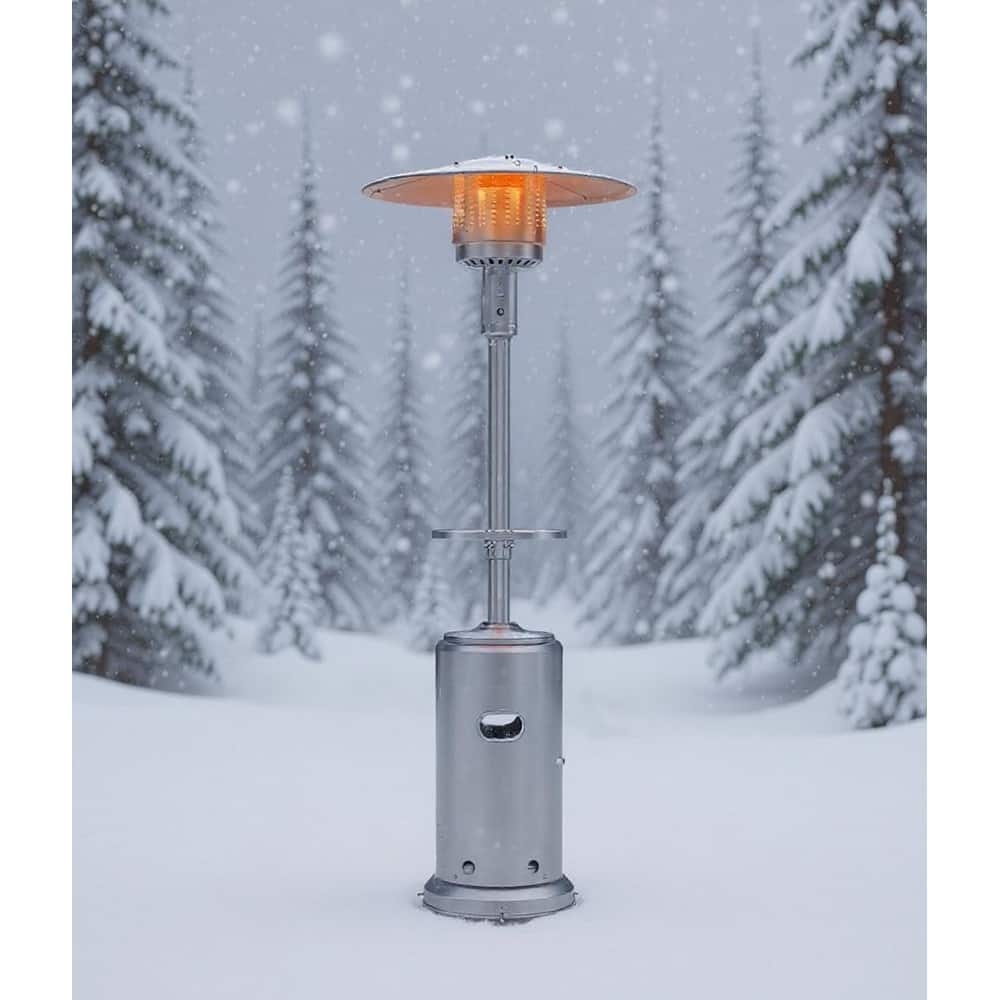 48,000 BTU Propane Patio Heater, with Table and Wheels