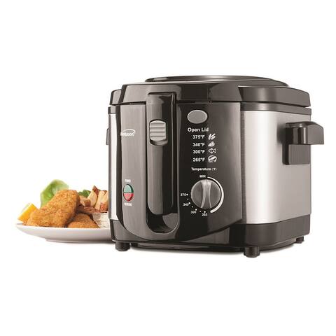 Brentwood 1200w 8-Cup Electric Deep Fryer, Stainless Steel