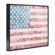 preview thumbnail 3 of 7, Stupell Patriotic Brushed Flag Framed Giclee Art Design By Jenny Westenhofer