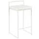 Option White Faux Leather