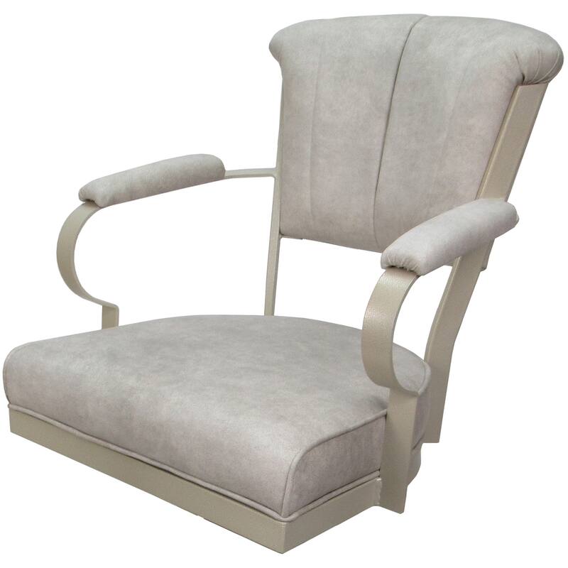 Miami Swivel Metal Caster Chair on Reading Base - 18" High Seat