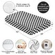 preview thumbnail 4 of 4, Sweet Jojo Designs Black and White Gingham Checkered Plaid Boy, Girl, Unisex/Gender Neutral Fitted Crib Sheet Vintage Geometric