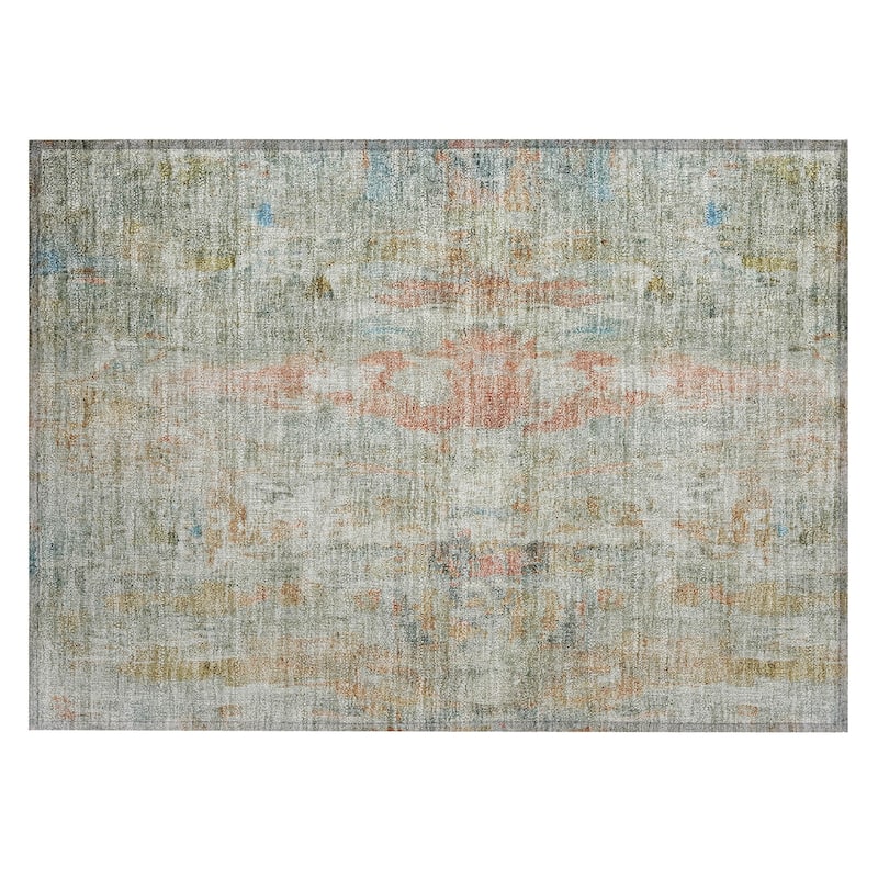 Machine Washable Indoor/ Outdoor Muted Ombre Chantille Rug